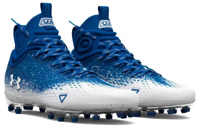 UNDER ARMOUR SPOTLIGHT LUX MC 2.0 3025082-400 BLUE FOOTBALL CLEAT ACAD585
