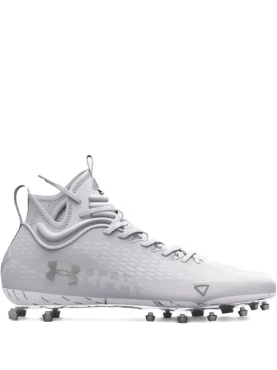 Under Armour Spotlight Lux Mc 2.0 "white/metallic Silver" Cleats