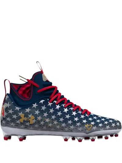 Under Armour Spotlight Lux Mc Le Usa "blue/red" Football Cleats