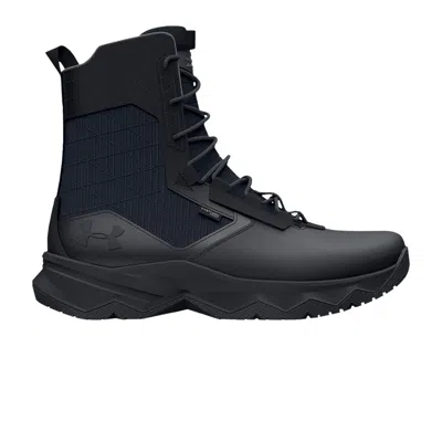 Pre-owned Under Armour Stellar G2 Waterproof Zip Tactical Boot 'triple Black'