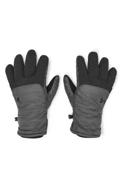 Under Armour Storm Insulated Tech Gloves In Gray