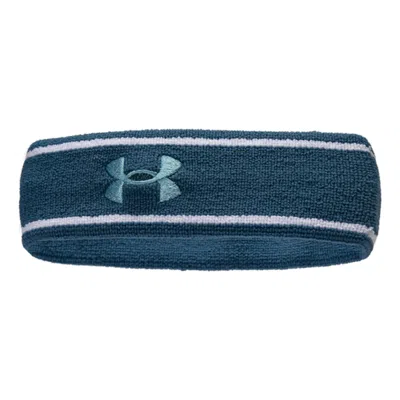 Under Armour Striped Performance Terry Headband 'blue Teal'