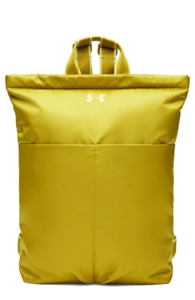 Under Armour Studio Lite Water Repellent Backpack In Yellow