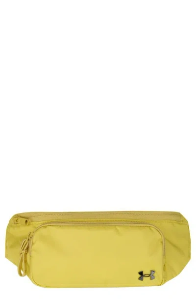 Under Armour Studio Water Repellent Crossbody Bag In Yellow