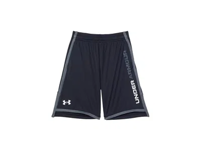 Under Armour Stunt 3.0 Shorts (big Kids) Boy's Shorts Black/white : Xs (7 Big Kid), Polyester/mesh