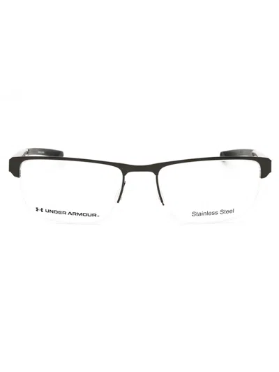 Under Armour Stylish Rectangular Metal Men's Eyeglasses In Black
