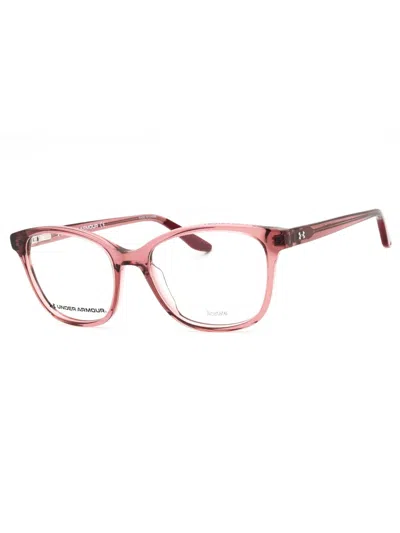 Under Armour Stylish Rectangular Women's Eyeglasses - Ua 513 In Pink