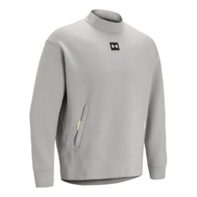 Under Armour Summit Knit Mock Fleece Top 'grey' In Gray