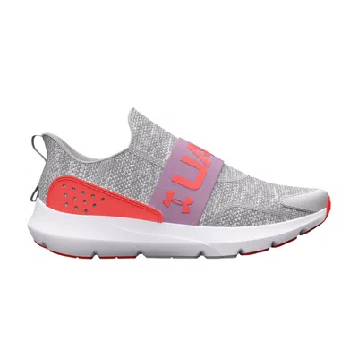 Pre-owned Under Armour Surge 3 Slip Gs 'halo Grey Fresh Orchid' | Kid's Size 4 In Gray