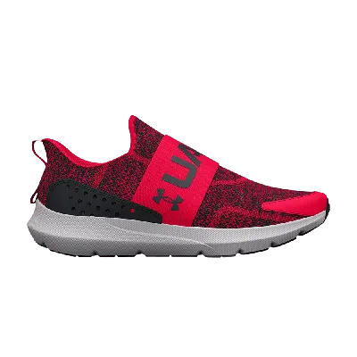 Pre-owned Under Armour Surge 3 Slip Gs 'red'