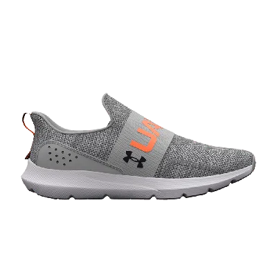Pre-owned Under Armour Surge 3 Slip 'mod Grey Orange Blast'
