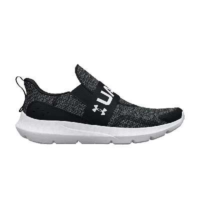 Pre-owned Under Armour Surge 3 Slip Ps 'black White'