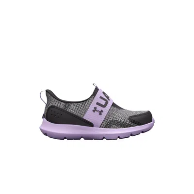 Pre-owned Under Armour Surge 3 Slip Td 'jet Grey Nebula Purple' | Infant Size 8 In Gray