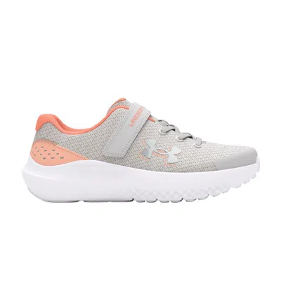 Pre-owned Under Armour Surge 4 Ac Ps 'distant Grey Flare Orange' | Kid's Size 2.5 In Gray