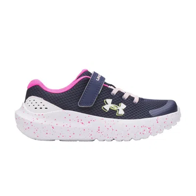 Pre-owned Under Armour Surge 4 Ac Ps 'midnight Navy Rebel Pink' | Blue | Kid's Size 2