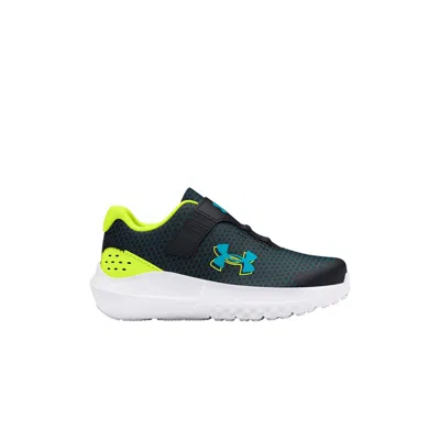Pre-owned Under Armour Surge 4 Ac Td 'black High Vis Yellow' | Infant Size 5