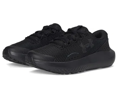 Under Armour Surge 4 (big Kid) Boy's Shoes Black/black/black: 5 Big Kid M