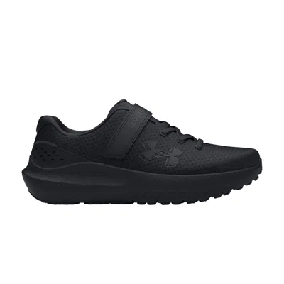 Pre-owned Under Armour Surge 4 Ps 'triple Black' | Kid's Size 1