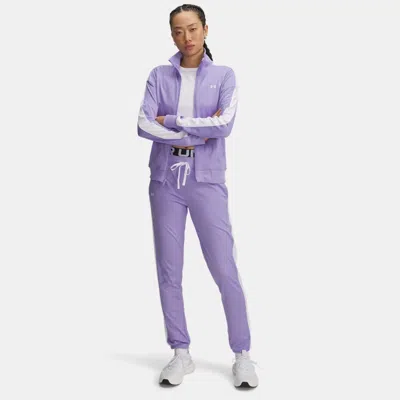 Under Armour Tricot Women's Tracksuit Transparent In Purple