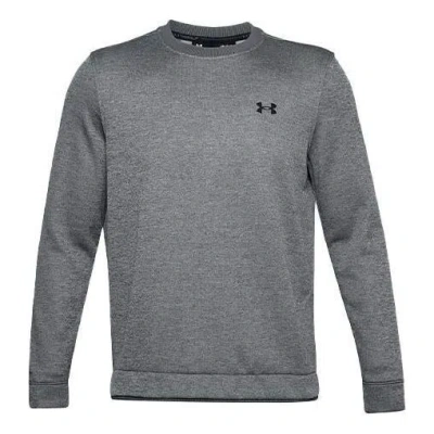 Under Armour Sweaterfleece Crew 'grey' In Blue