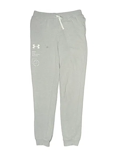Pre-owned Under Armour Kids' Sweatpants In Gray