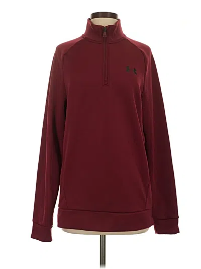Pre-owned Under Armour Sweatshirt In Burgundy