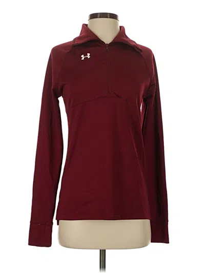 Pre-owned Under Armour Sweatshirt In Burgundy