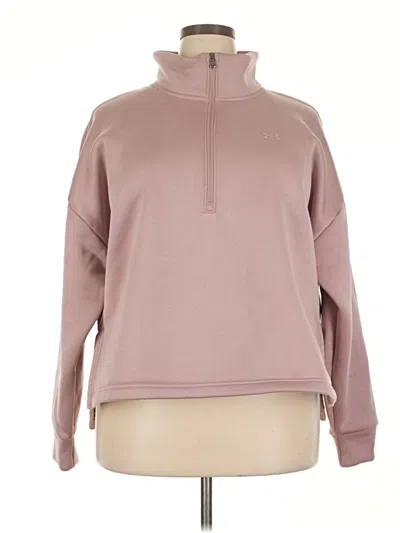 Pre-owned Under Armour Sweatshirt In Pink
