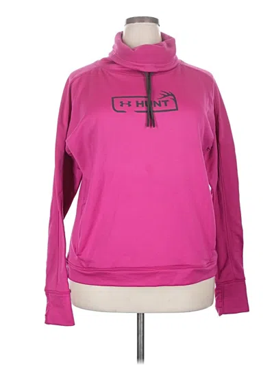 Pre-owned Under Armour Sweatshirt In Pink