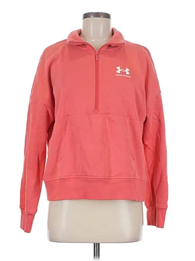 Pre-owned Under Armour Sweatshirt In Pink