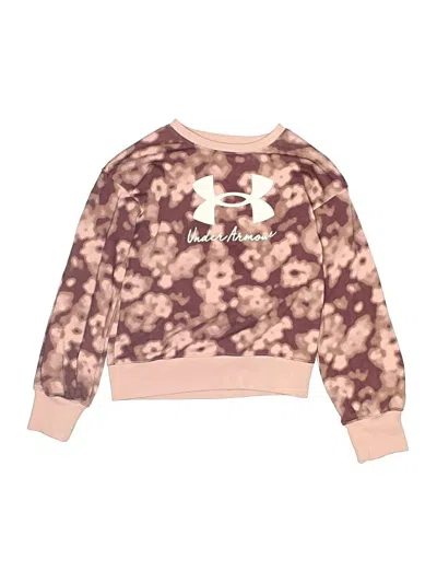 Pre-owned Under Armour Kids' Sweatshirt In Pink