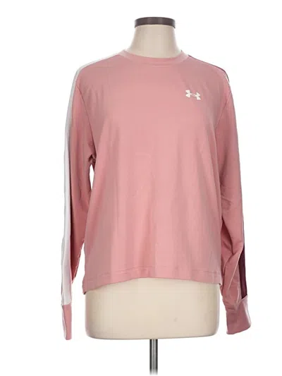 Pre-owned Under Armour Sweatshirt In Pink