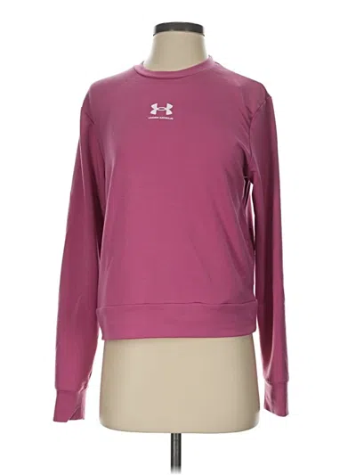 Pre-owned Under Armour Sweatshirt In Pink