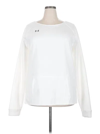 Pre-owned Under Armour Sweatshirt In White