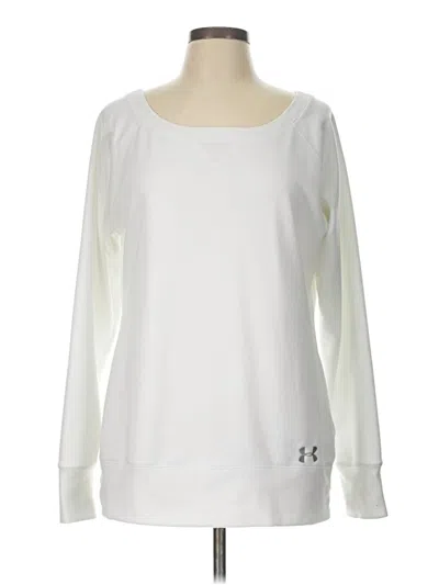 Pre-owned Under Armour Sweatshirt In White