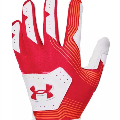 Under Armour T Ball Clean Up 21 Batting Gloves In Red