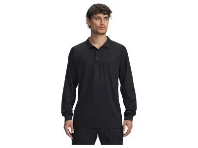 Under Armour Tactical Performance Long Sleeve Polo In Black