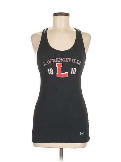 Pre-owned Under Armour Tank Top Black Halter Neckline Tops