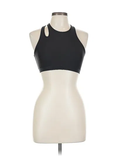 Pre-owned Under Armour Tank Top Black Halter Neckline Tops