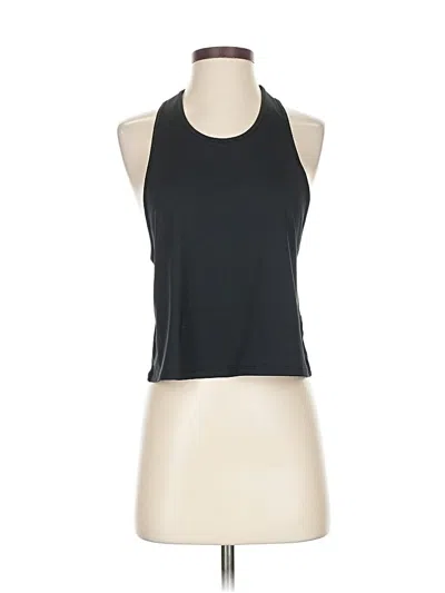 Pre-owned Under Armour Tank Top Black Halter Neckline Tops