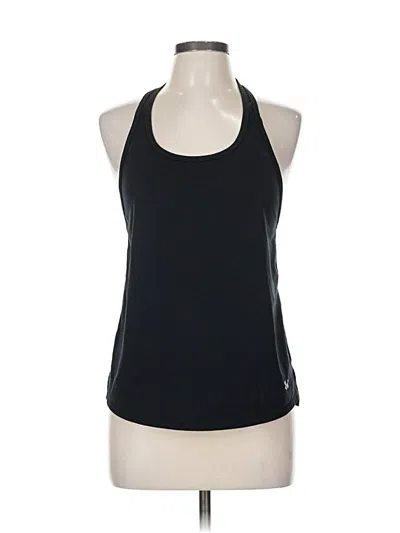 Pre-owned Under Armour Tank Top Black Halter Neckline Tops