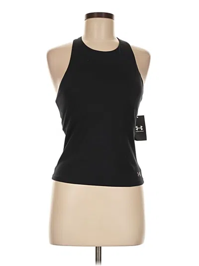 Pre-owned Under Armour Tank Top Black Halter Neckline Tops