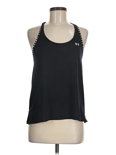 Pre-owned Under Armour Tank Top Black Halter Neckline Tops