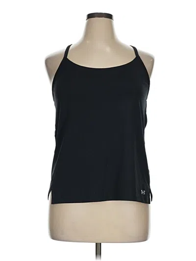 Pre-owned Under Armour Tank Top Black Halter Neckline Tops