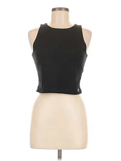 Pre-owned Under Armour Tank Top Black Halter Neckline Tops
