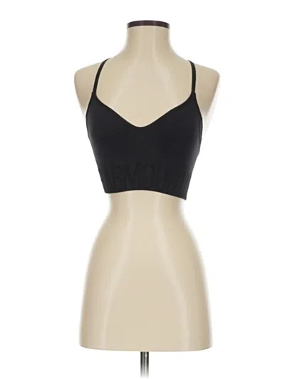 Pre-owned Under Armour Tank Top Black Halter Neckline Tops