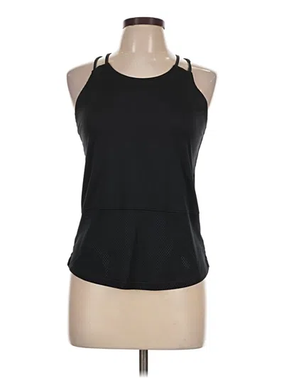 Pre-owned Under Armour Tank Top Black Halter Neckline Tops