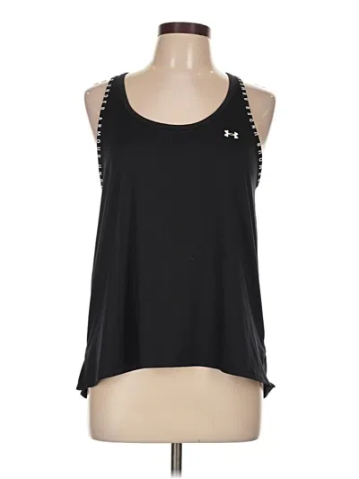 Pre-owned Under Armour Tank Top Black Halter Neckline Tops
