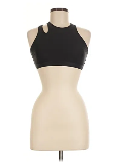 Pre-owned Under Armour Tank Top Black Halter Neckline Tops