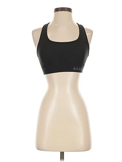 Pre-owned Under Armour Tank Top Black Halter Neckline Tops